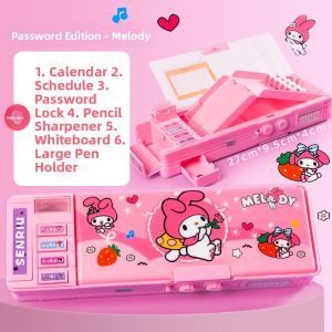 LOOM LUXE | AI Foreign Shan Hai Jing Design Wooden Figure Puzzle Lock Multi-functional Large Capacity Pencil Case