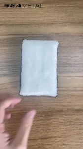 SEAMETAL 2-5Pcs Car Interior Cleaning Sponge Double Side Microfiber Soft Leather Scrubbing Sponge Car Detailing Care Wash Tools