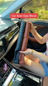 Sekat Pembatas Celah Jok Mobil Depan Ukuran 45x7cm - Car Seat Gap Filler Black