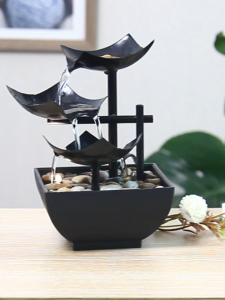 Tabletop Fountain Ornaments humidifier Home Gardening Decoration Rockery Water Fountain Crafts Gifts Desktop Decoration Creative Decorations Christmas gifts