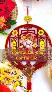 (Size To)Ông Thần Tài Lắc Đầu Trang Trí Tết mang tài lộc may mắn cho gia chủ