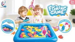 {mengirim pompa udara} 50pcs MAINAN PANCING IKAN MAGNET DAN KOLAM PANCINGAN MAGNET ANAK MAINAN ANAK PANCING IKAN MAGNET / MAINAN PANCING IKAN ANAK / Mainan Anak Pancingan Ikan Magnetic Fishing Paradise Kolam Pompa - Mainan Pancing Ikan