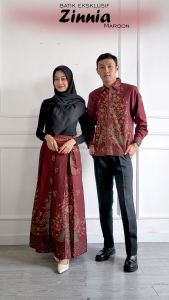 Baju Couple Batik Pasangan Kondangan Kekinian Moden SVJ Batik
