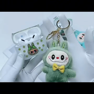 【น่ารักสุด!】หูฟังบลูทูธ ลาบูบู พวงกุญแจ การ์ตูนน่ารัก ใช้งานนาน กันเหงื่อ ขายดีใน TikTok!หูฟังออกกำลังกายแบบสอดหู เสียงชัด แบตเตอรี่ทนนาน ของขวัญน่ารัก!