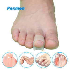 Pexmen 2/4Pcs Hammer Toe Corrector Hammertoe Straightener for Curled Crooked Bent Claw Toes Stop Toe Overlap and Rubbing