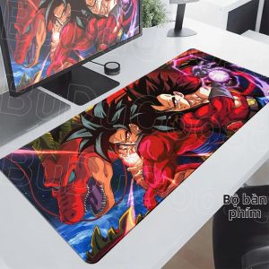 Bandai | Tấm Lót Chuột Dragon Ball Anime XXL Mới Màu Đen Trắng Phong Cách Truyện Tranh Goku Chống Trơn Trượt Kích Thước Lớn Dành Cho Chơi Game Có Tính Năng Thảm Tốc Độ.