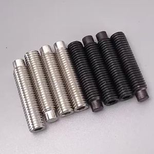 DIN915 Hex Socket Dog Point Set Screws 12.9 Grade Headless Grub Screws Anti-Slip Convex Point Fasteners M5 M6 20/100Pcs Pack