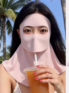 Drinking Capable UV Protection Face Mask for Summer