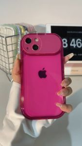 NEW !!! Premium Oval Flip Mirror Case Shockrpoof Bumper Silicone Full Cover - Softcase/Case Hp Compatible for iPhone 7/8 7+/8+ 11 12 13 14 15 16 Pro Max Casing Kaca Pelindung Handphone RCI192 POLOSAN