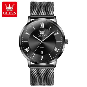 OLEVS | OLEVS Brand Fashionable Ultra-Thin Single Calendar Quartz Watch Hot Selling Mens Watch Mens Model 5623