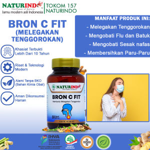 Bron c fit Kapsul Gurah Paru Alami Obat Herbal Batuk Berdahak Pernafasan jadi Lega