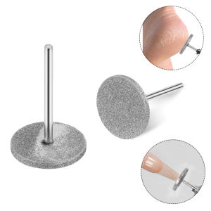 20mm Salon Grinding Head Nail Diamond Metal Drill Bits Disc Bit for Dead Skin Callus Electric Foot File Callus Remover Shaft