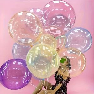 8 ชิ้นคริสตัล Popo Ball สีโปร่งใส Popo Ball ใช้สําหรับข้อเสนอ งานแต่งงาน วันเกิด การถ่ายภาพ Props ตกแต่งห้องอาบน้ํา