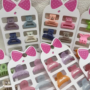 6PCS Jepit Mini Poni Colorful Bentuk Beragam Aksesoris Rambut Wanita Bundle Paket Hair Clips Set Bangs Dewasa Anak Fashion Style Korea