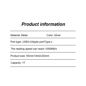 ฟลชไดร์ฟ USB ความจุ 1TB แบบพกพา 4 อิน 1 ผลักดึง ไดรฟ ์ ปากกา type-c lightning แฟลชไดรฟ ์ External Storage Memory Stick สําหรับ iphone โทรศัพท์ Android สมาร์ทโฟน คอมพิวเตอร์