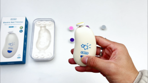 Dr.isla เครื่องกรรไกรเล็บไฟฟ้าเด็กพร้อมโหมด 6 โหมด อ่อนโยนและไม่ทำให้เล็บเสียหาย เสียงเบาและมาพร้อมไฟกลางคืนขนาดเล็ก ชาร์จ Type-C NG04 earlybird