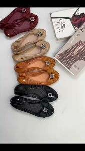 Flatshoes Wanita / Sepatu Wanita / Sepatu Wanita Korean Style / Sepatu Slip On Wanita / Sepatu Wanita Bahan PVC