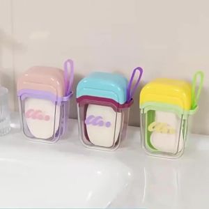 Portable Dopamine Travel Soap Box Waterproof Leak-Proof Soap Holder Drain Storage Bathroom Soap Rack