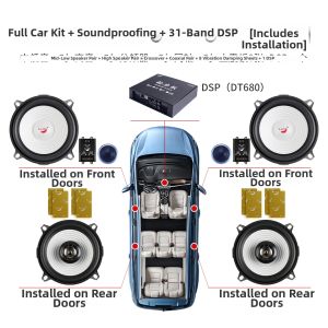 DONGLIGU | Car Audio Upgrade Door Speakers and Soundproofing