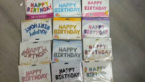 Bóng Bay Chữ Happy Birthday Trang Trí Sinh Nhật Cho Bé Trai Bé Gái Người Lớn Phụ Kiện Decor Tiệc Tùng Backdrop Chụp Hình Background
