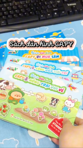 Sách - Sách Dán Hình Capy (tặng kèm 2 phòng sticker 3D)