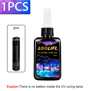 LOOLIFL | Crystal Clear Hard UV Resin Upgraded Formula Ultraviolet Fast Curing Resin for Jewelry Making Hard Transparent Solar Cure Resin