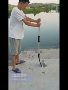 1 Pair of Paddles Aluminum Alloy Thickened Hand-cranking Paddle Rubber Boat Fishing Boat Plastic Double-headed Paddle Removable Kayak Drift Paddle