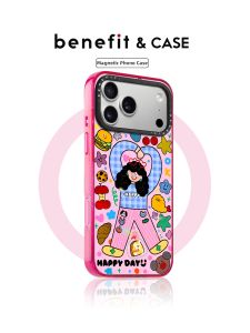 Heart-shaped Design Iphone Case with Magnetic Absorption Drop Protection