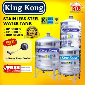 SYK ( Free Shipping) KING KONG KR HR HHR Series Stainless Steel Water Tank Vertical Round Bottom with Stand Tangki Air How Much Is Kangen Water Machine Water Tank For Sale - Lazada