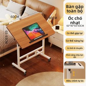 WUBUWEI | Bàn Máy Tính Di Động Điều Chỉnh Chiều Cao có Kệ Bàn Phím và Chuột