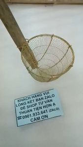 ( Loại tốt ) Vợt hủ tiếu lưới đồng- đan bằng thau sài bền mãi mãi 11cm