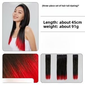 LUCY LEE | LUCY LEE Hair Extension Pieces Hair Weave Toppers Volume Boosting Root Lifting Fake Hair Pieces Tail Dyeing Heat Silk