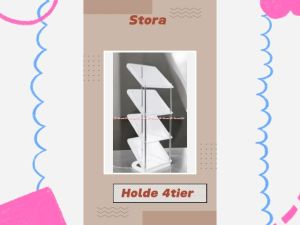 Stora Rak Sepatu 4 Tier Transparan