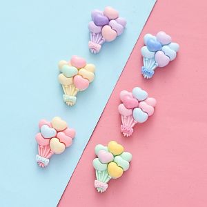 A Bunch of Balloons Macaron Color DIY Resin Accessories Artificial Cream Glue Phone Case Hairpin Decorative Jewelry Material