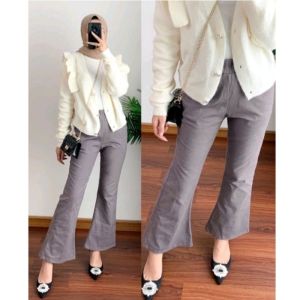 Celana Cutbray Basic Pants Celana Kerja Wanita Kekinian