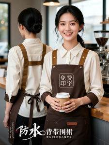 Băng Đô Chống Thấm Nước Mới 2025 Logo in Chữ Bếp Ăn Baking Milk Tea Cafe Nhà Bếp Trang Phục Làm Việc Băng Đô Thời Trang