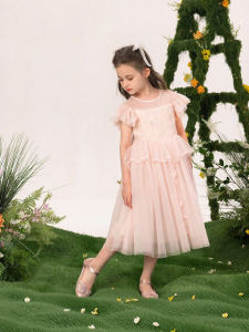 Flutter Sleeve Princess Dress