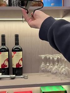 Hanging No-Drilling Upside-down Wine Glass Rack