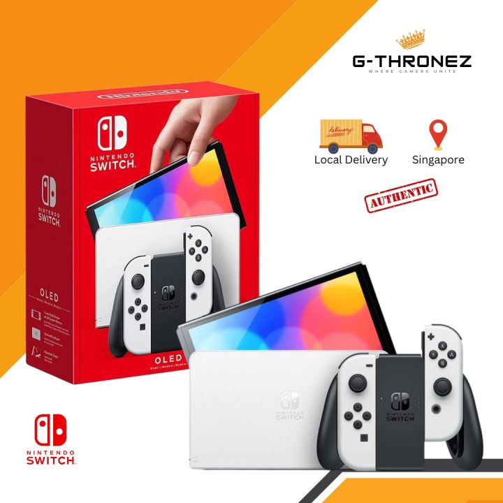 [LOCAL SG] Nintendo Switch OLED White Lazada Singapore