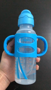 Bình sữa chuyển tiếp có ống hút silicone và hai tay cầm cổ thường nhựa PP 250ml