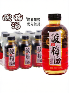 Refreshing Sour and Sweet Plum Juice Drink 24 Bottles 360ml