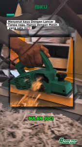 ISKU Mesin Serut Kayu Ketam Kayu Listrik Mesin Ketam Kayu Modern Cocok Untuk Memoles Dan Memotong Kayu