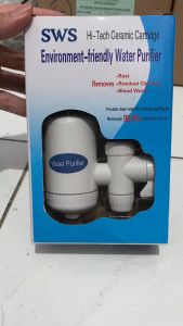 MR Filter Kran Air Water Purifier SWS DOUBLE Sambungan Keran Air Alat Penjernih Air Saringan Air Filter Alat Penyaring Air Kran Air SWS Ceramic Cartridge - 1 Pcs