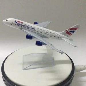 2025JASON TUTU 16cm BRITISH AIRWAYS A380 Aircraft Model Planel Airplane Diecast Metal 1/400 Scale Planes