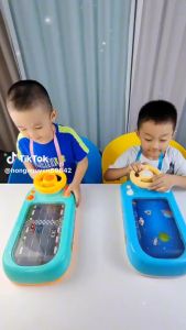 Bộ đồ chơi Game đua xe ô tô Trò chơi đường đua tàu vũ trụ qua màn hình điện tử Máy Chơi Game Mạo Hiểm