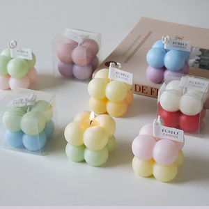 Birthday Scented Candle Gift Box Single Item Small Magic Cube Aromatherapy Candle Festive Souvenir Wedding Supplies