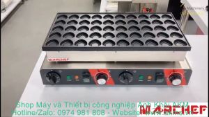 Máy làm bánh waffle pancake trái tim 50 lỗ công suất 3kW