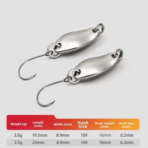 YOUDU | Copper Fishing Lure 2g 2.5g Micro Spoon Special For Smallmouth Bass Topwater
