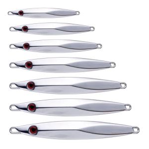 BURLE High Quality Metal Zinc Alloy Metal Jigging Fishing Lure 3D Eyes Fish Fishing Bait Lead Jig Fishing Lure Exquisite