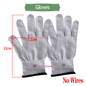 Electrode Silver Fiber Gloves TENS Body Massager Socks Wrists ​Knees Protectors Accessories EMS Muscle Stimulator Massage Device